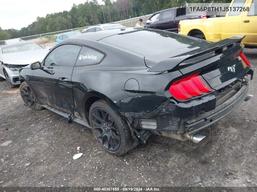 2018 Ford Mustang Ecoboost VIN: 1FA6P8TH1J5137268 Lot: 40367658