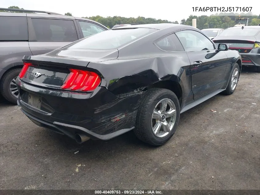 2018 Ford Mustang Ecoboost VIN: 1FA6P8TH2J5171607 Lot: 40409753