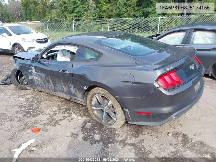 2018 Ford Mustang Ecoboost VIN: 1FA6P8TH8J5174155 Lot: 40433023