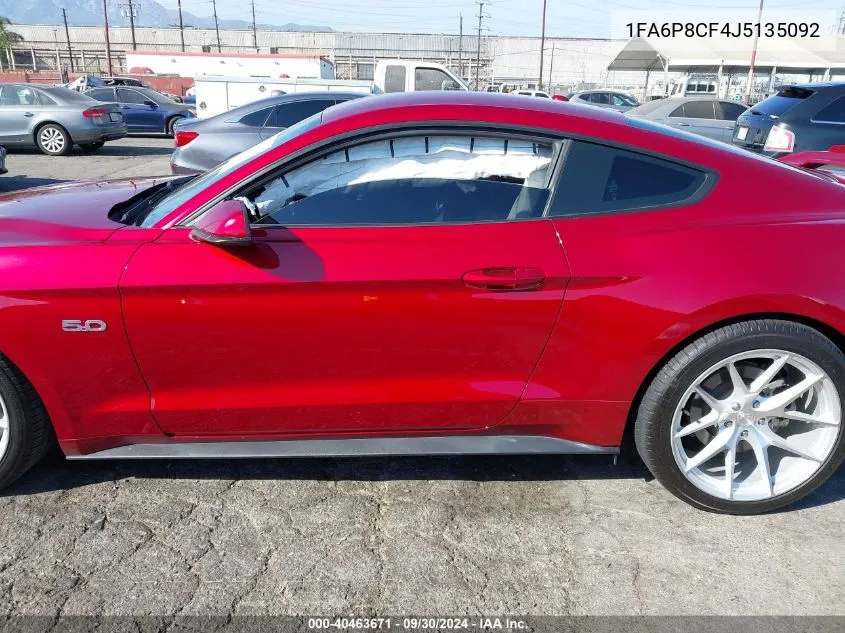 2018 Ford Mustang Gt VIN: 1FA6P8CF4J5135092 Lot: 40463671