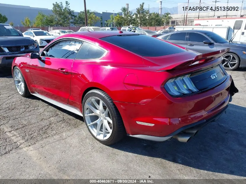 2018 Ford Mustang Gt VIN: 1FA6P8CF4J5135092 Lot: 40463671