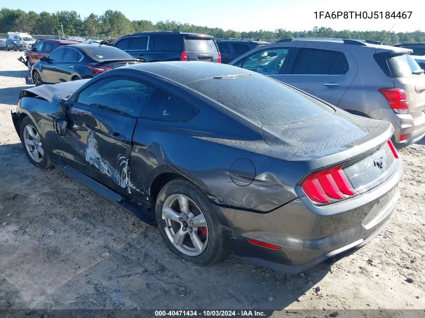 2018 Ford Mustang Ecoboost VIN: 1FA6P8TH0J5184467 Lot: 40471434