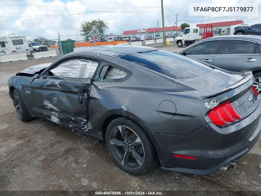 2018 Ford Mustang Gt VIN: 1FA6P8CF7J5179877 Lot: 40478696