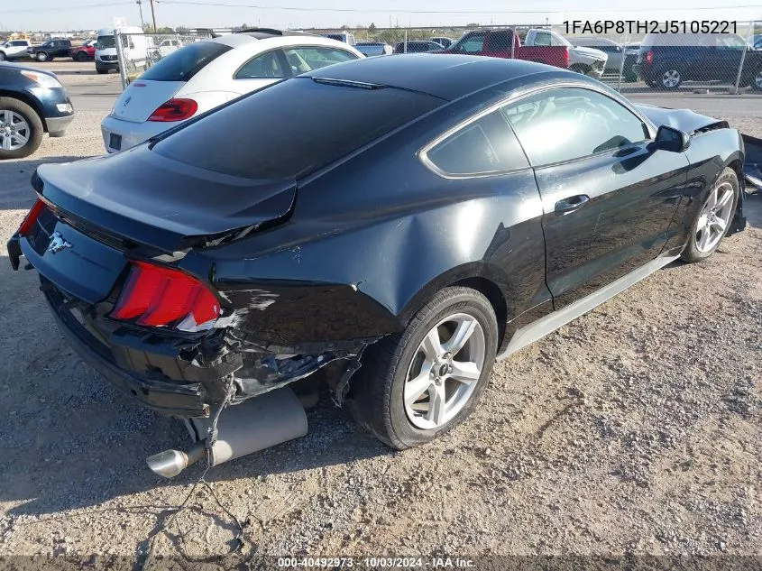 2018 Ford Mustang Ecoboost VIN: 1FA6P8TH2J5105221 Lot: 40492973