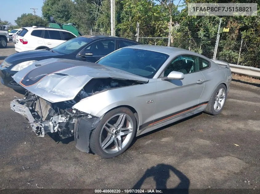 2018 Ford Mustang Gt VIN: 1FA6P8CF7J5158821 Lot: 40508220