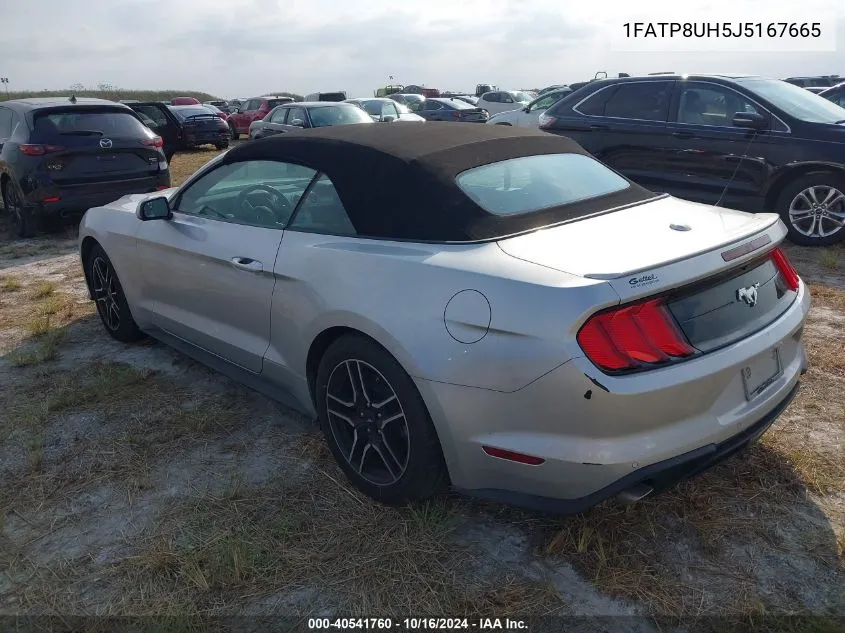 1FATP8UH5J5167665 2018 Ford Mustang Ecoboost Premium