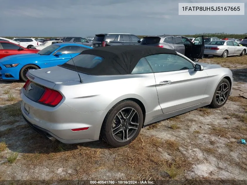 1FATP8UH5J5167665 2018 Ford Mustang Ecoboost Premium