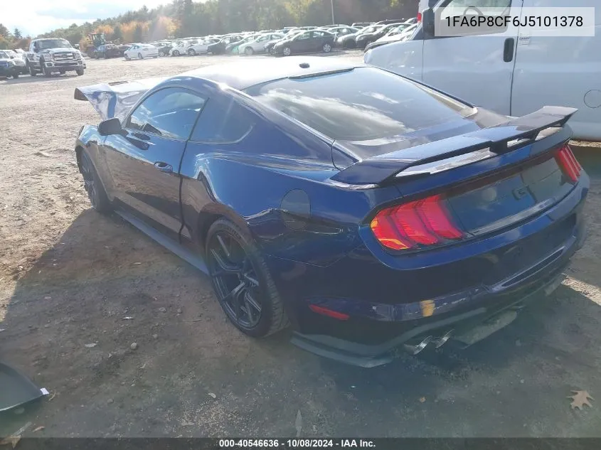 1FA6P8CF6J5101378 2018 Ford Mustang Gt Premium