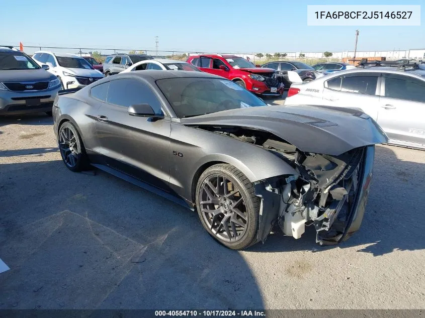 2018 Ford Mustang Gt Premium VIN: 1FA6P8CF2J5146527 Lot: 40554710