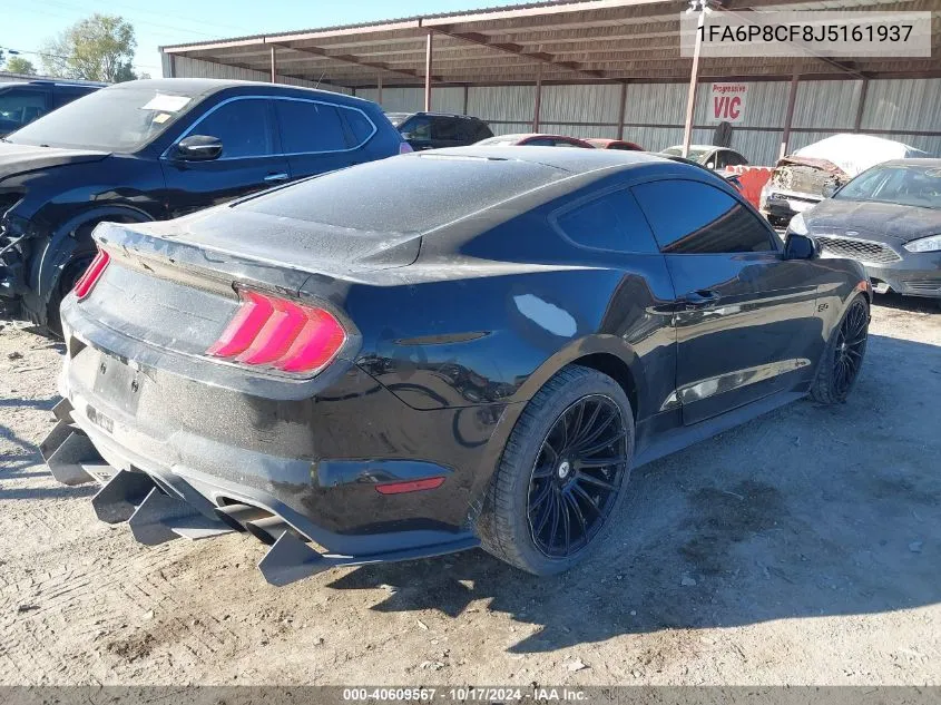 2018 Ford Mustang Gt VIN: 1FA6P8CF8J5161937 Lot: 40609567