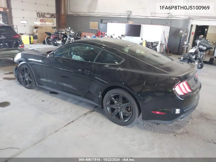 2018 Ford Mustang Ecoboost VIN: 1FA6P8TH0J5100969 Lot: 40617916