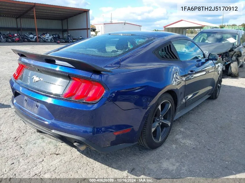 2018 Ford Mustang Ecoboost VIN: 1FA6P8TH2J5170912 Lot: 40626099