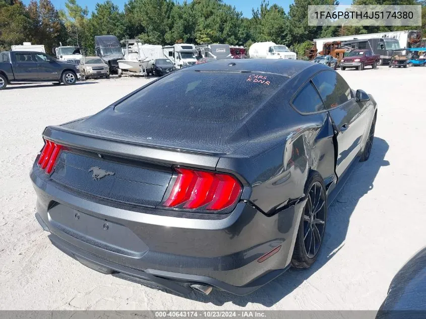 2018 Ford Mustang Ecoboost VIN: 1FA6P8TH4J5174380 Lot: 40643174