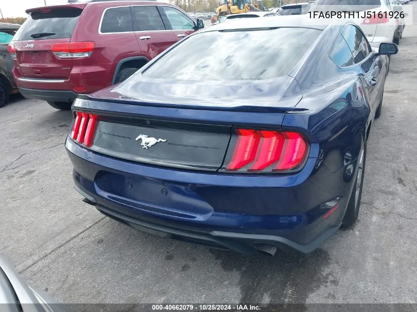 2018 Ford Mustang Ecoboost VIN: 1FA6P8TH1J5161926 Lot: 40662079