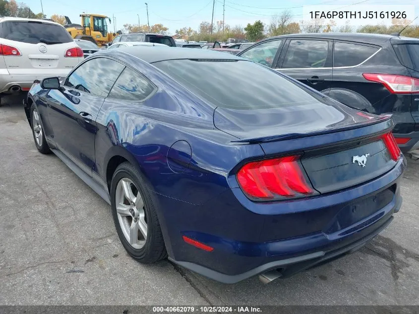 2018 Ford Mustang Ecoboost VIN: 1FA6P8TH1J5161926 Lot: 40662079