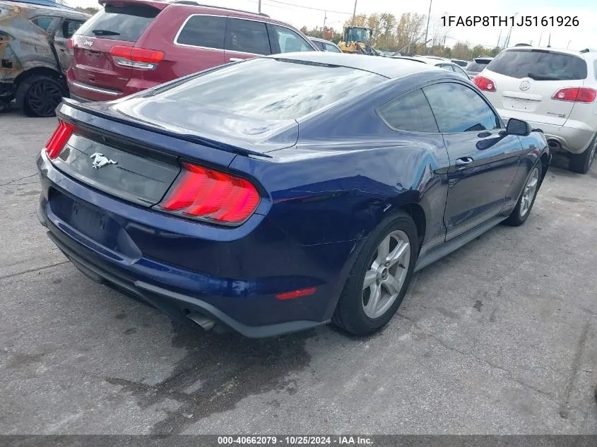 2018 Ford Mustang Ecoboost VIN: 1FA6P8TH1J5161926 Lot: 40662079