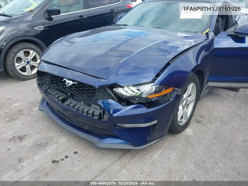 2018 Ford Mustang Ecoboost VIN: 1FA6P8TH1J5161926 Lot: 40662079