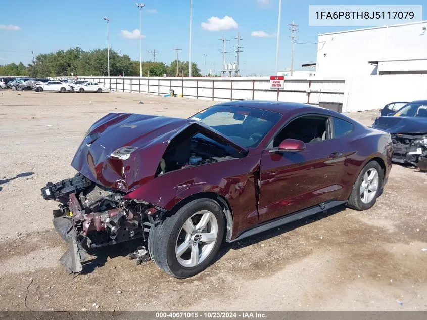 2018 Ford Mustang Ecoboost VIN: 1FA6P8TH8J5117079 Lot: 40671015