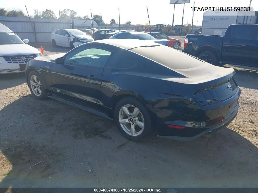 2018 Ford Mustang Ecoboost VIN: 1FA6P8TH8J5159638 Lot: 40674388