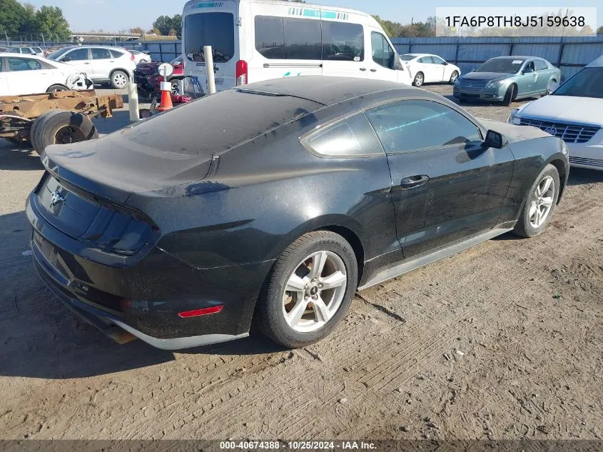 2018 Ford Mustang Ecoboost VIN: 1FA6P8TH8J5159638 Lot: 40674388