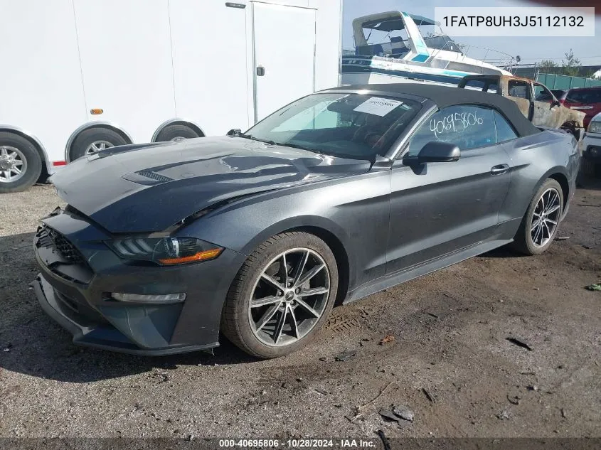 2018 Ford Mustang VIN: 1FATP8UH3J5112132 Lot: 40695806