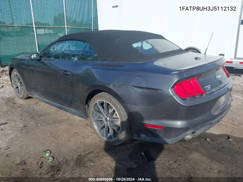 2018 Ford Mustang VIN: 1FATP8UH3J5112132 Lot: 40695806