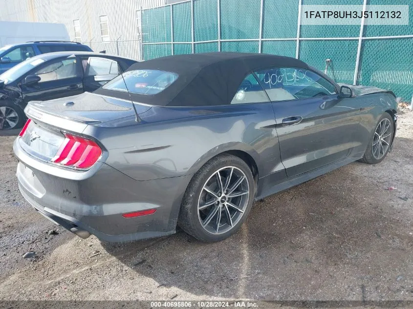 2018 Ford Mustang VIN: 1FATP8UH3J5112132 Lot: 40695806