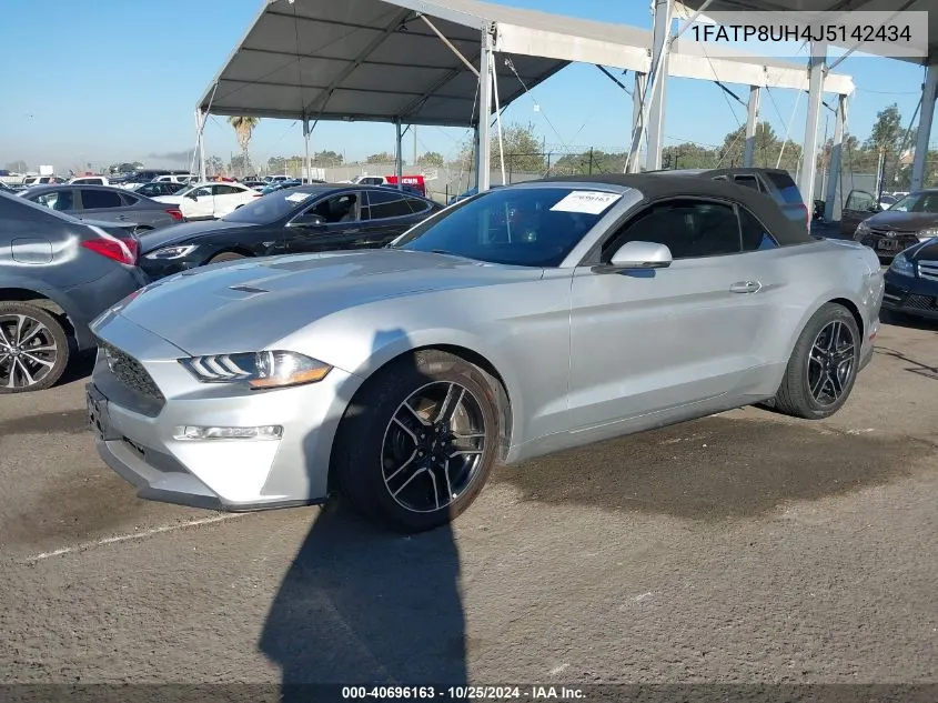 2018 Ford Mustang Ecoboost Premium VIN: 1FATP8UH4J5142434 Lot: 40696163