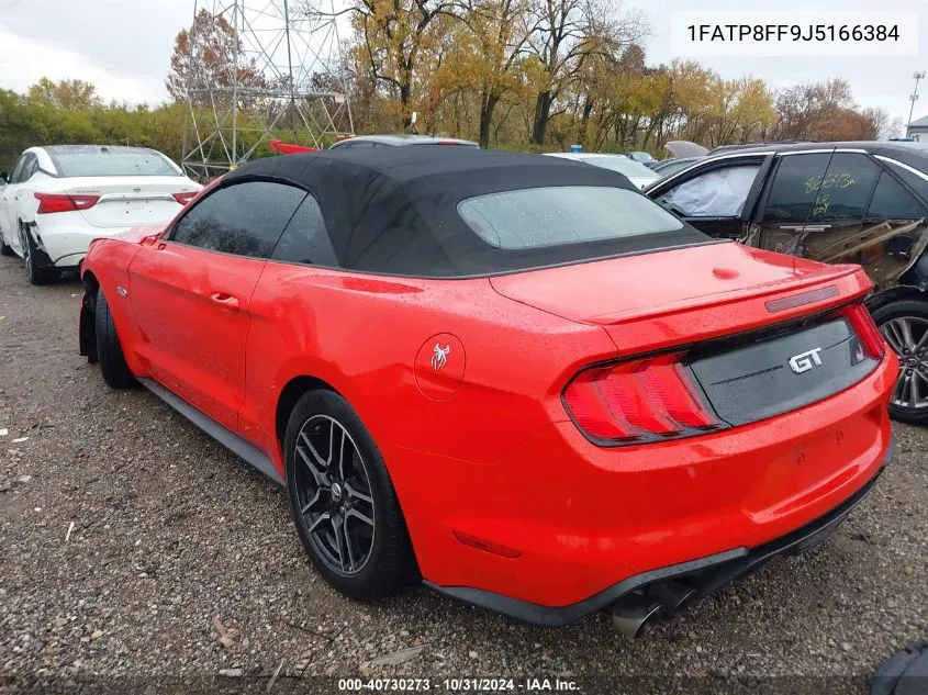 2018 Ford Mustang Gt Premium VIN: 1FATP8FF9J5166384 Lot: 40730273