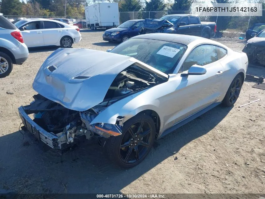 2018 Ford Mustang Ecoboost VIN: 1FA6P8TH1J5142163 Lot: 40731726