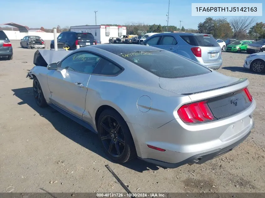 2018 Ford Mustang Ecoboost VIN: 1FA6P8TH1J5142163 Lot: 40731726