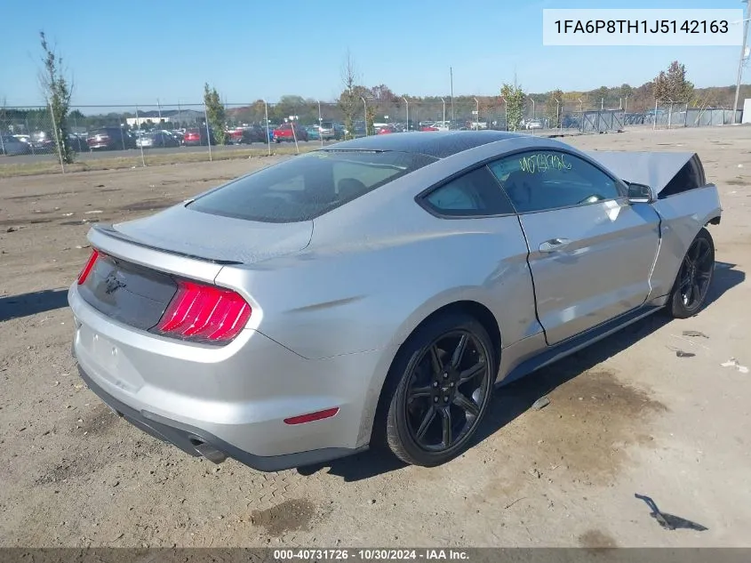 2018 Ford Mustang Ecoboost VIN: 1FA6P8TH1J5142163 Lot: 40731726