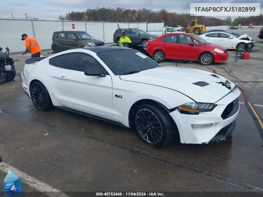 2018 Ford Mustang Gt VIN: 1FA6P8CFXJ5182899 Lot: 40753448