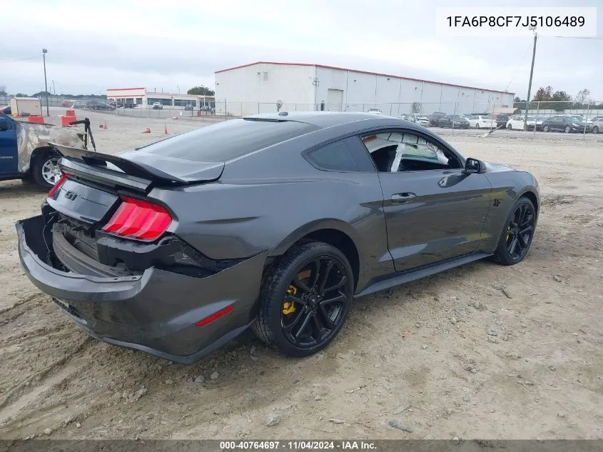 2018 Ford Mustang Gt Premium VIN: 1FA6P8CF7J5106489 Lot: 40764697