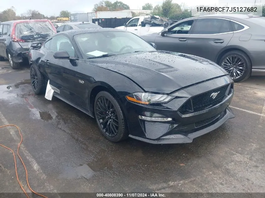 2018 Ford Mustang Gt Premium VIN: 1FA6P8CF7J5127682 Lot: 40808390