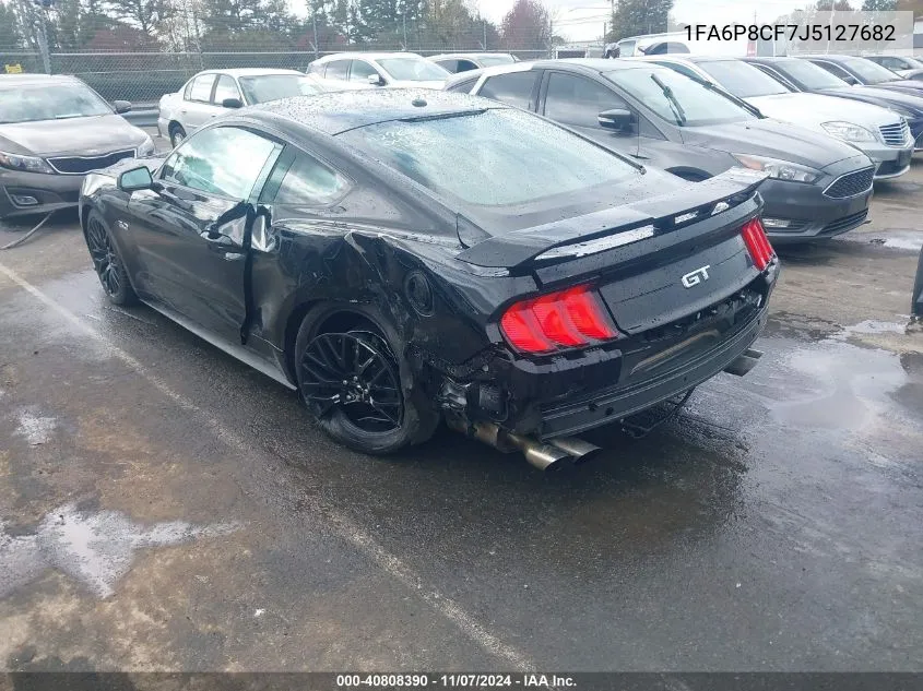 2018 Ford Mustang Gt Premium VIN: 1FA6P8CF7J5127682 Lot: 40808390