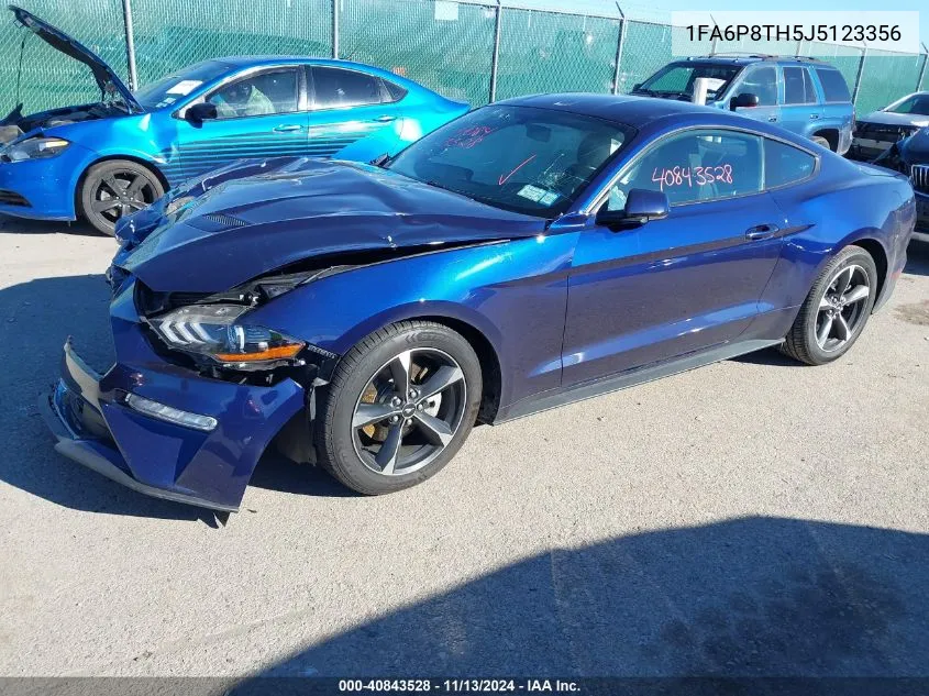 2018 Ford Mustang Ecoboost VIN: 1FA6P8TH5J5123356 Lot: 40843528