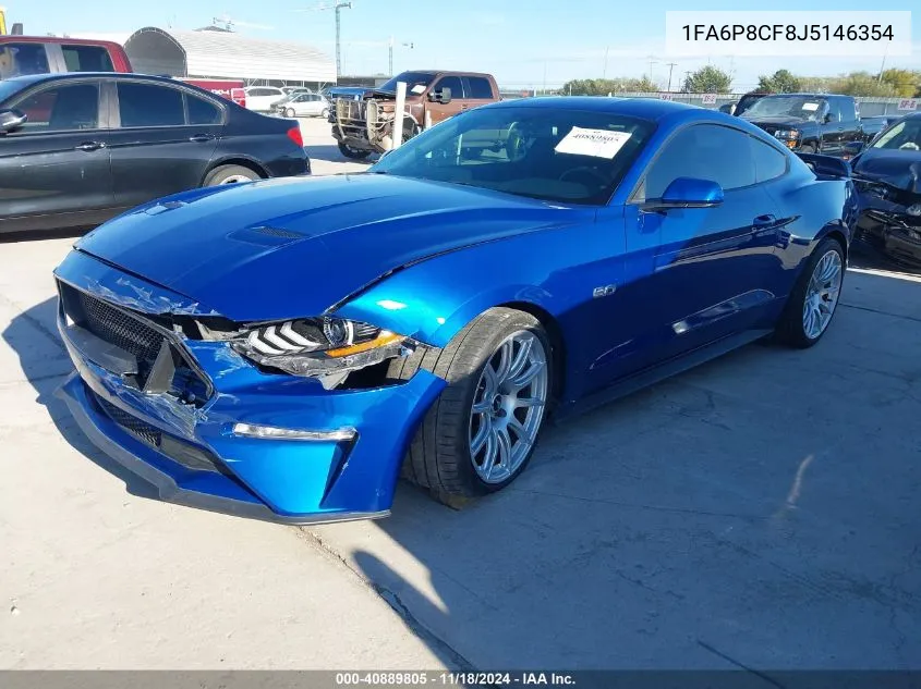 2018 Ford Mustang Gt VIN: 1FA6P8CF8J5146354 Lot: 40889805