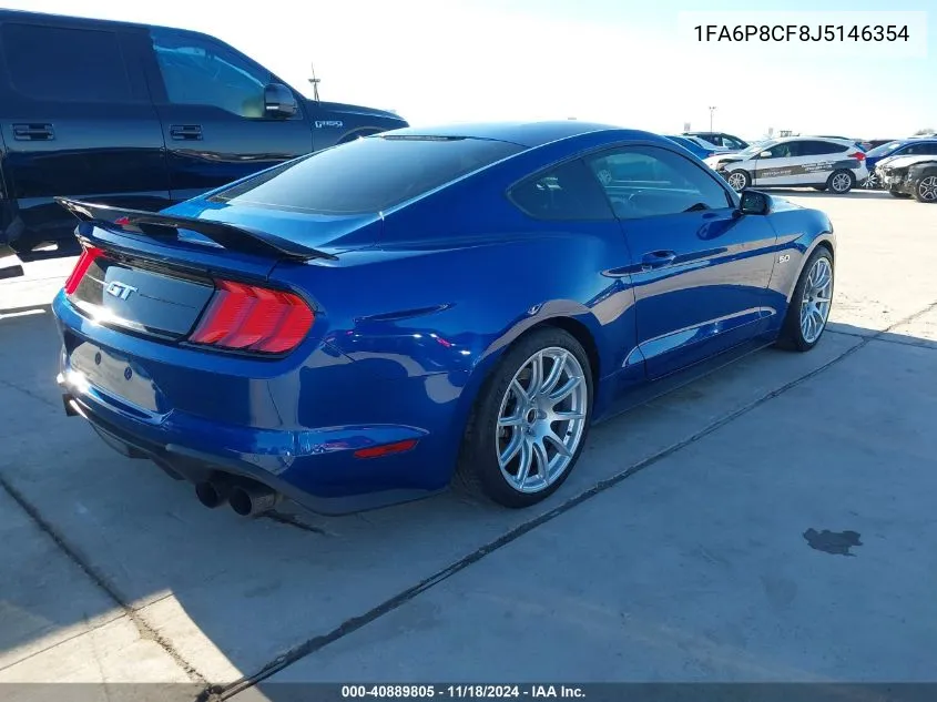 2018 Ford Mustang Gt VIN: 1FA6P8CF8J5146354 Lot: 40889805