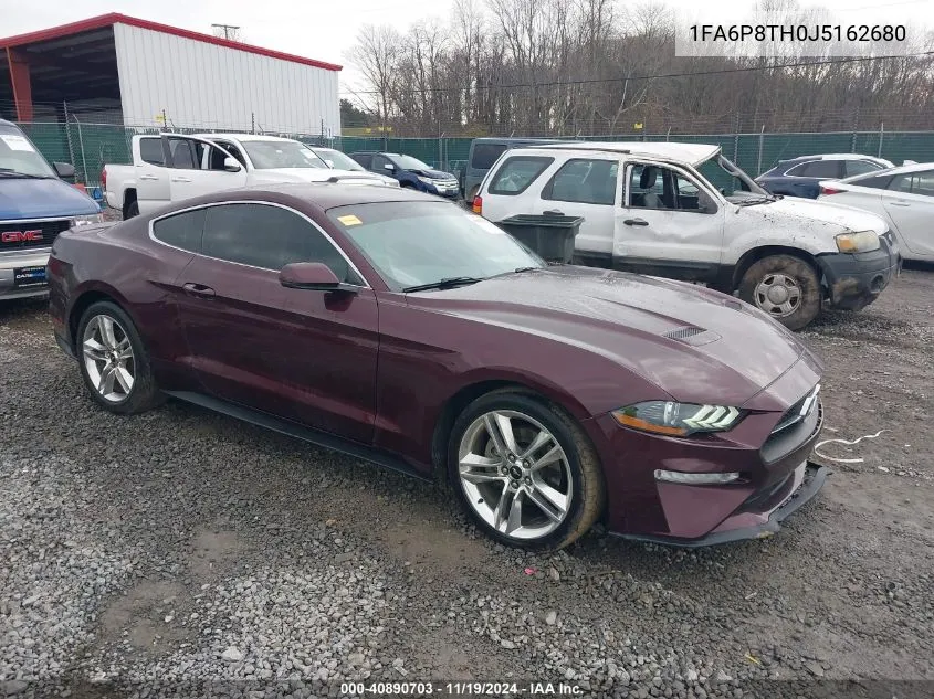 2018 Ford Mustang Ecoboost VIN: 1FA6P8TH0J5162680 Lot: 40890703