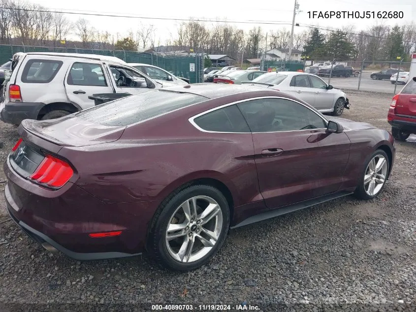 2018 Ford Mustang Ecoboost VIN: 1FA6P8TH0J5162680 Lot: 40890703