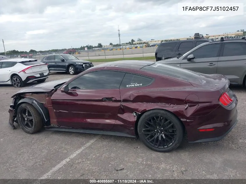 2018 Ford Mustang Gt VIN: 1FA6P8CF7J5102457 Lot: 40895507