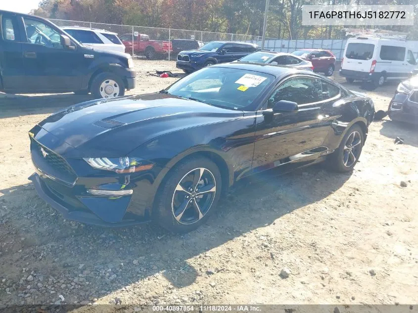 2018 Ford Mustang Ecoboost VIN: 1FA6P8TH6J5182772 Lot: 40897854