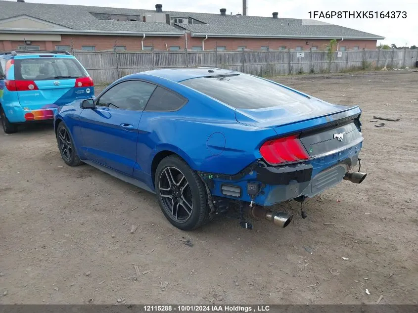 2019 Ford Mustang Ecoboost Premium VIN: 1FA6P8THXK5164373 Lot: 12115288