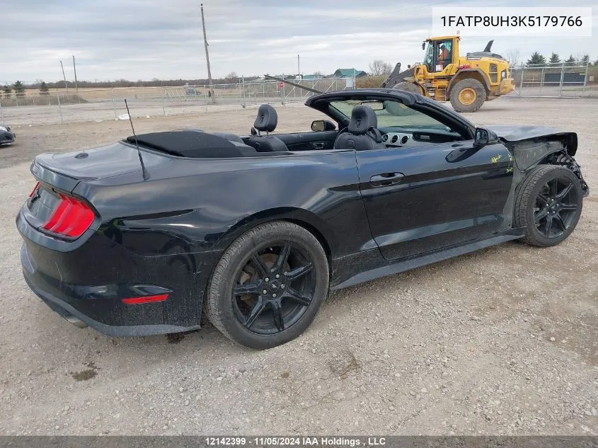 2019 Ford Mustang Ecoboost Premium VIN: 1FATP8UH3K5179766 Lot: 12142399