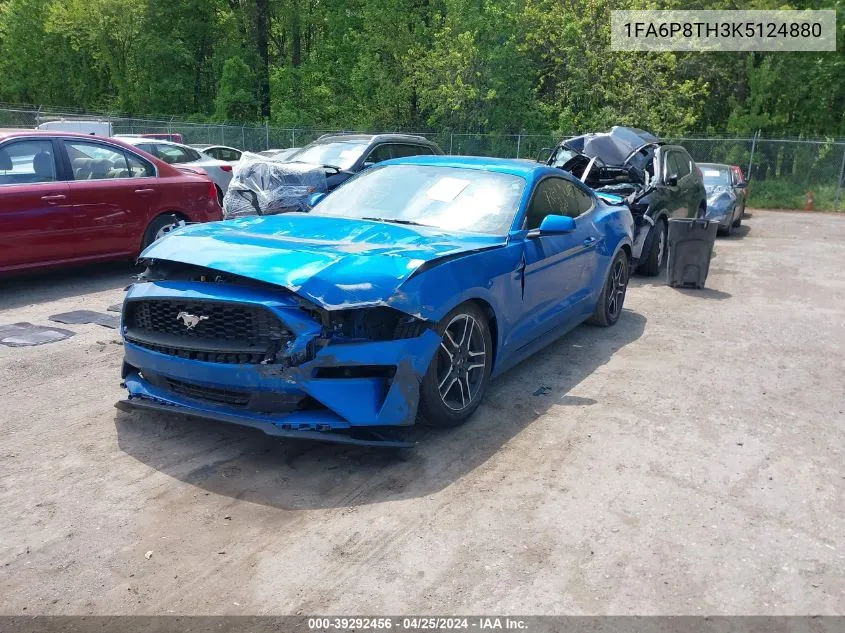 2019 Ford Mustang Ecoboost VIN: 1FA6P8TH3K5124880 Lot: 39292456