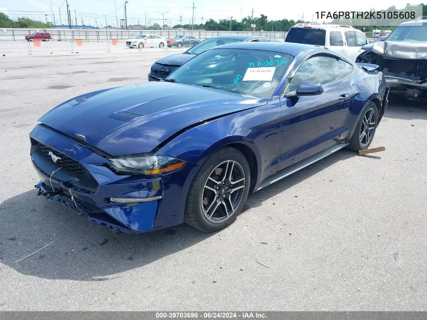 2019 Ford Mustang Ecoboost VIN: 1FA6P8TH2K5105608 Lot: 39703698