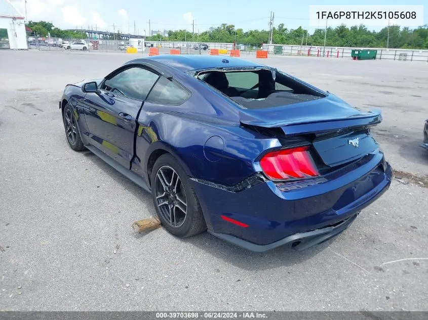 1FA6P8TH2K5105608 2019 Ford Mustang Ecoboost