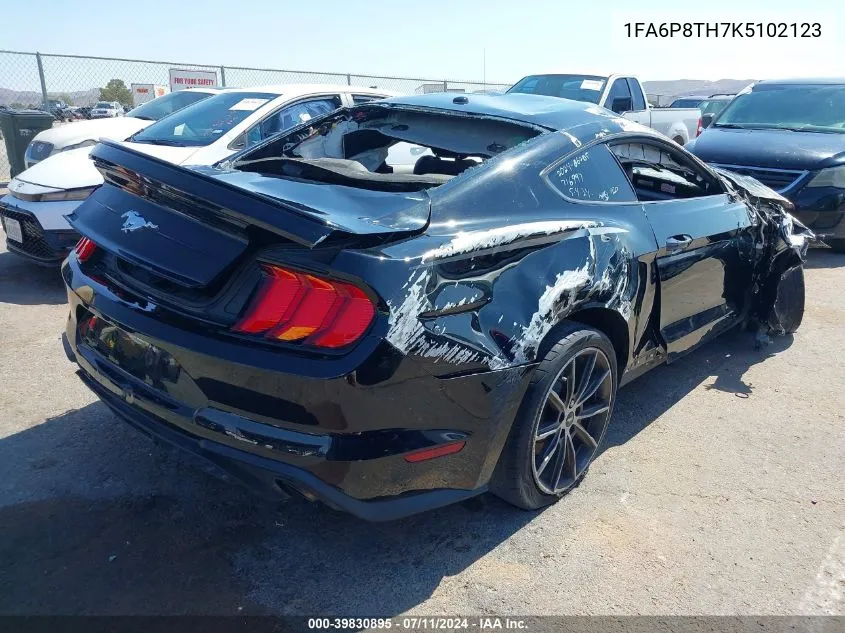 2019 Ford Mustang Ecoboost Premium VIN: 1FA6P8TH7K5102123 Lot: 39830895