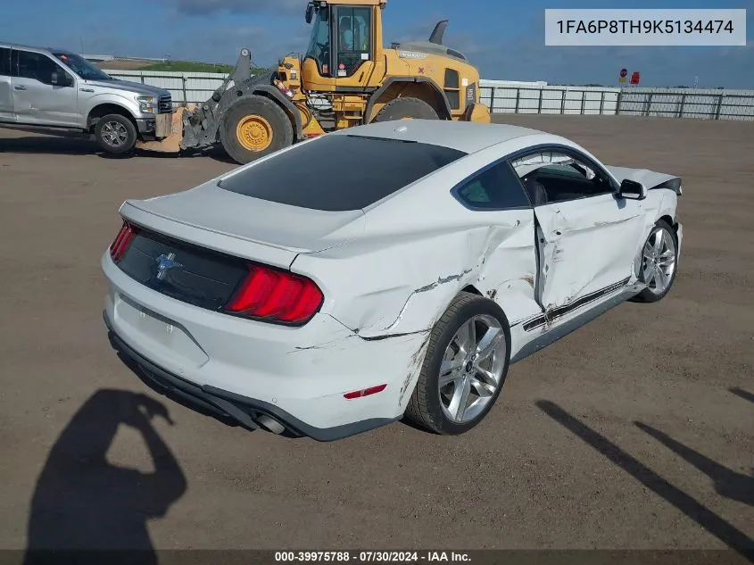 2019 Ford Mustang Ecoboost Premium VIN: 1FA6P8TH9K5134474 Lot: 39975788